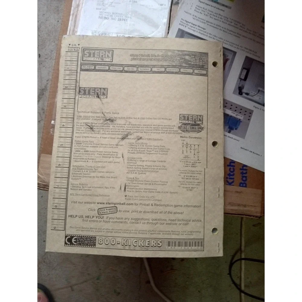 24 STERN   pinball machine manual